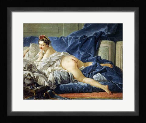 Framed Odalisque, 1745 Print
