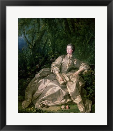 Framed Madame de Pompadour, 1758 Print