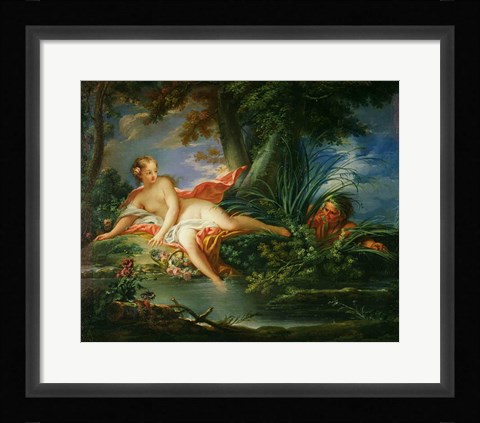 Framed Bather Surprised Print