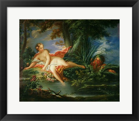 Framed Bather Surprised Print
