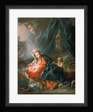 Framed Madonna and Child Print