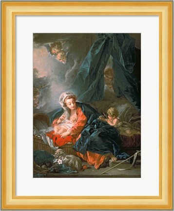 Framed Madonna and Child Print