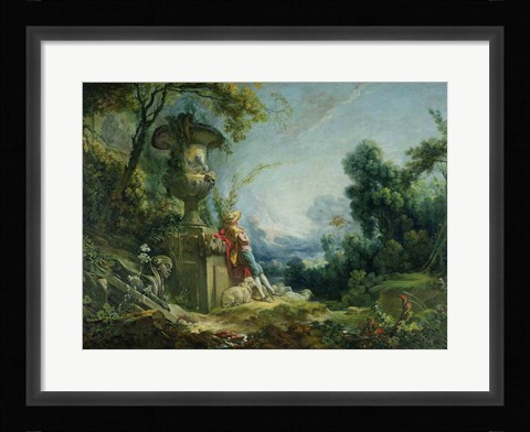 Framed Pastoral Scene Print