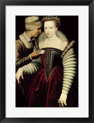 Framed Maenad playing the Pipe Print