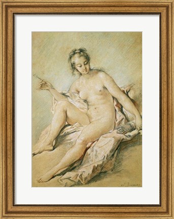 Framed study of Venus, 1751 Print