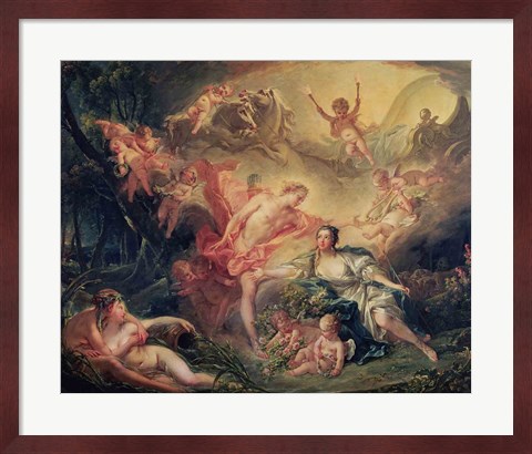 Framed Apollo Revealing his Divinity to the Shepherdess Isse, 1750 Print