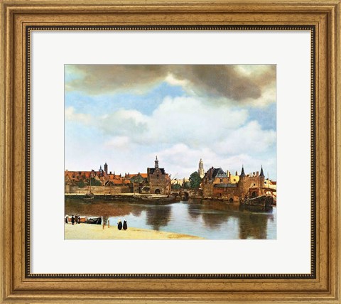Framed View of Delft Print