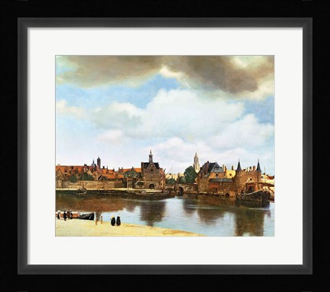 Framed View of Delft Print