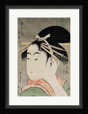Framed Head of a Woman Print