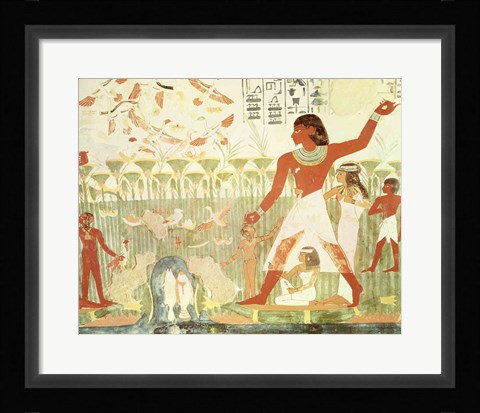 Framed Hunting and Fishing, from the Tomb of Nakht Print