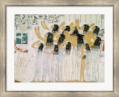 Framed Weeping Women in a Funeral Procession Print