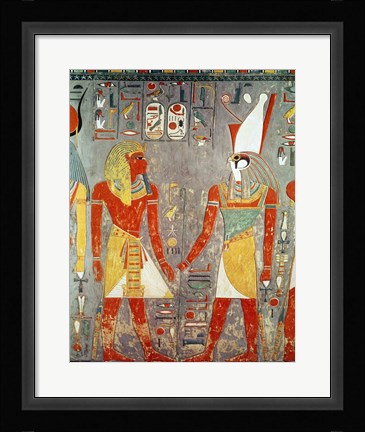 Framed Relief depicting Horemheb Print
