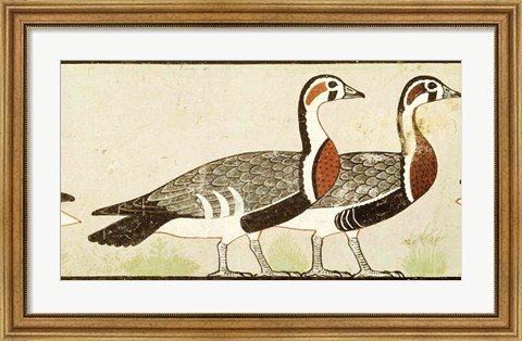 Framed Geese, from the Tomb of Nefermaat and Atet, Old Kingdom Print