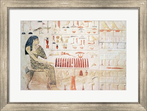 Framed Stela of Princess Nefertiabet Print