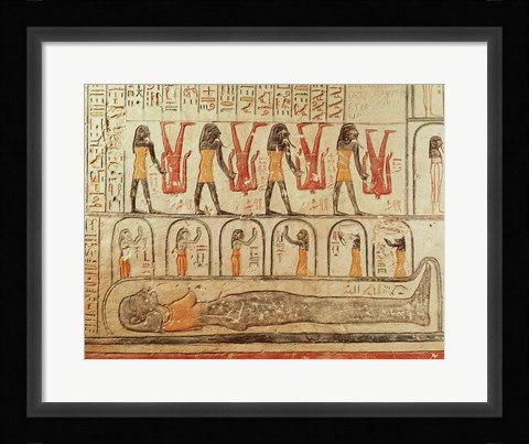 Framed Detail from the Book of the Earth Print