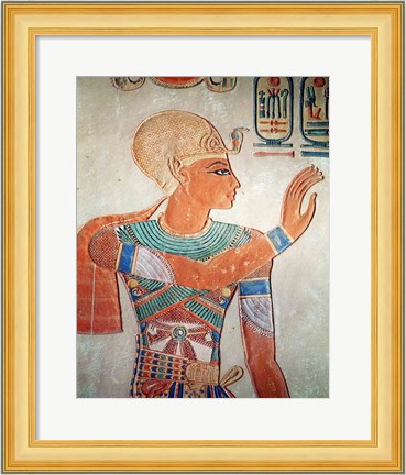 Framed Portrait of Ramesses III Print