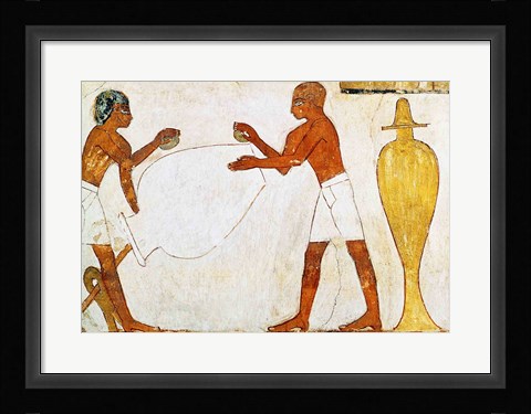 Framed Engraving and polishing vases in gold and silver, from the Tomb of Rekhmire Print