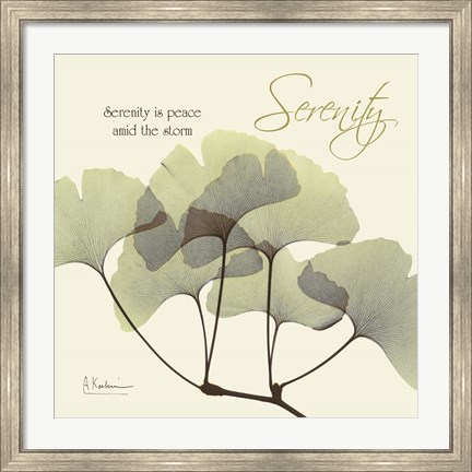 Framed Serenity Gingko Print