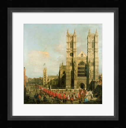 Framed Procession of the Knights of the Bath Print