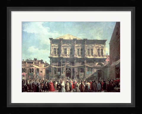 Framed Doge Visiting the Church and Scuola di San Rocco Print