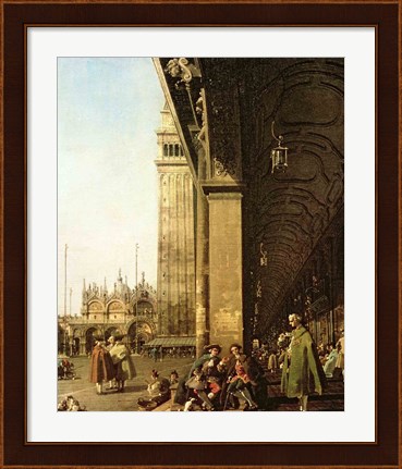 Framed Venice: Piazza di San Marco and the Colonnade of the Procuratie Nuove Print