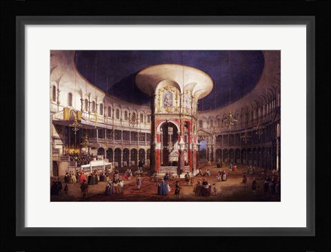 Framed Ranelagh Gardens, the Interior of the Rotunda Print