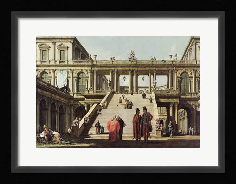 Framed Castle Courtyard, 1762 Print