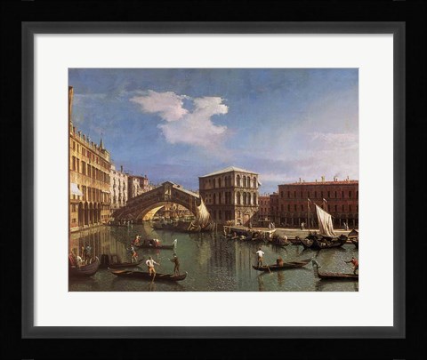 Framed Rialto Bridge, Venice Print