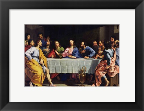Framed Last Supper, 1648 Print