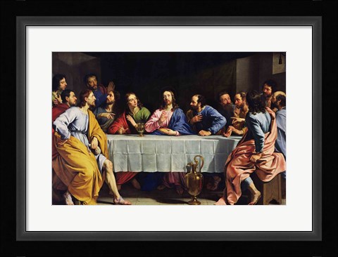 Framed Last Supper, 1648 Print