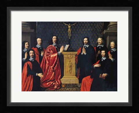 Framed Prevot des Marchands and the echevins of the city of Paris, 1648 Print