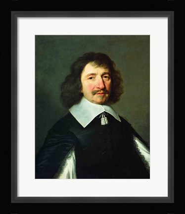 Framed Portrait of Vincent Voiture Print