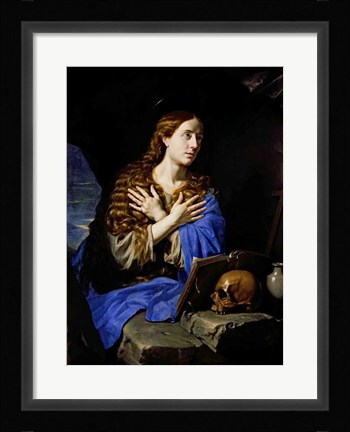 Framed Penitent Magdalene, 1657 Print