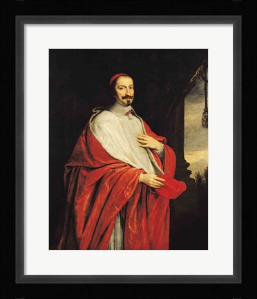 Framed Portrait of Jules Mazarin Print