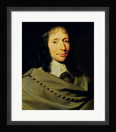 Framed Blaise Pascal Print