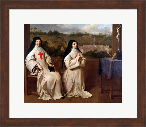 Framed Two Nuns Print