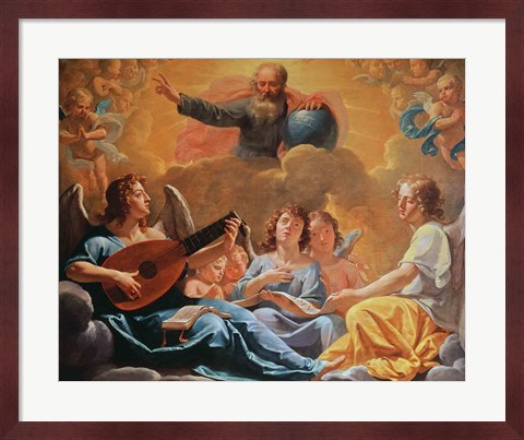 Framed Concert of Angels Print