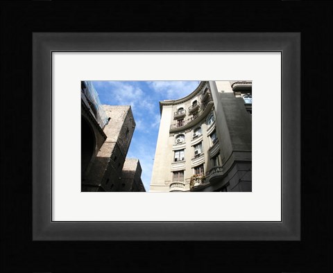 Framed Barcelona Mallorca Buildings Print