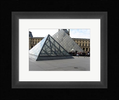 Framed Louvre Pyramid in Paris Print