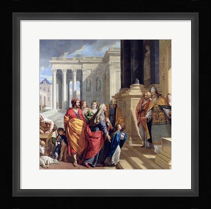 Framed Presentation of the Virgin in the Temple Print