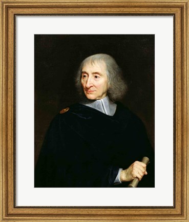 Framed Portrait of Arnauld d&#39;Andilly Print