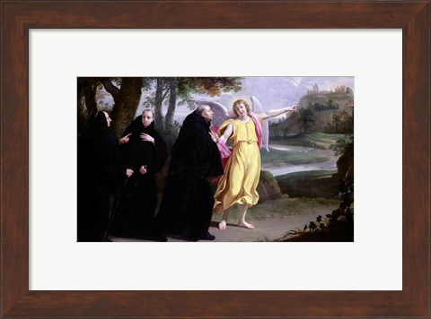 Framed Scene from the Life of St. Benedict Print