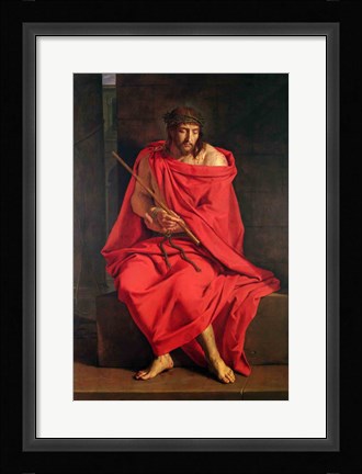 Framed Jesus mocked Print