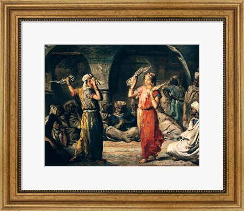 Framed Dance of the Handkerchiefs, 1849 Print