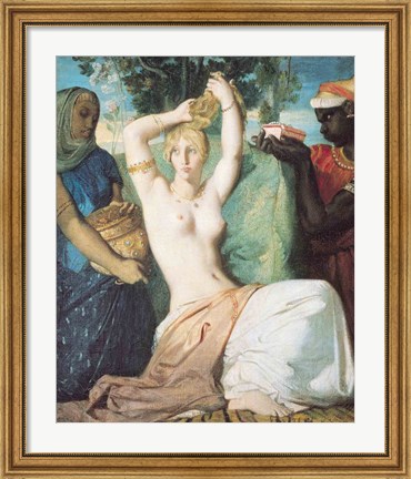 Framed Toilet of Esther, 1841 Print