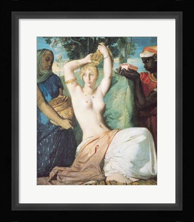 Framed Toilet of Esther, 1841 Print