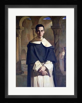 Framed Portrait of Jean Baptiste Henri Lacordaire Print
