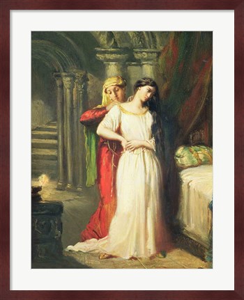 Framed Desdemona Retiring to her Bed, 1849 Print
