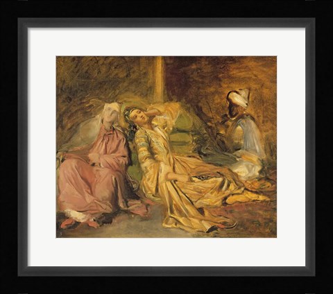 Framed Study for the Interior of a Harem Print