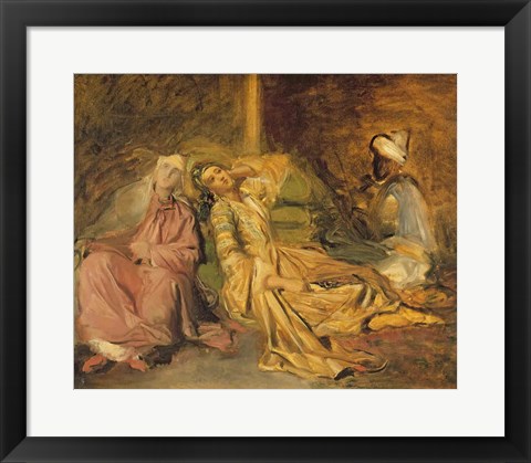 Framed Study for the Interior of a Harem Print